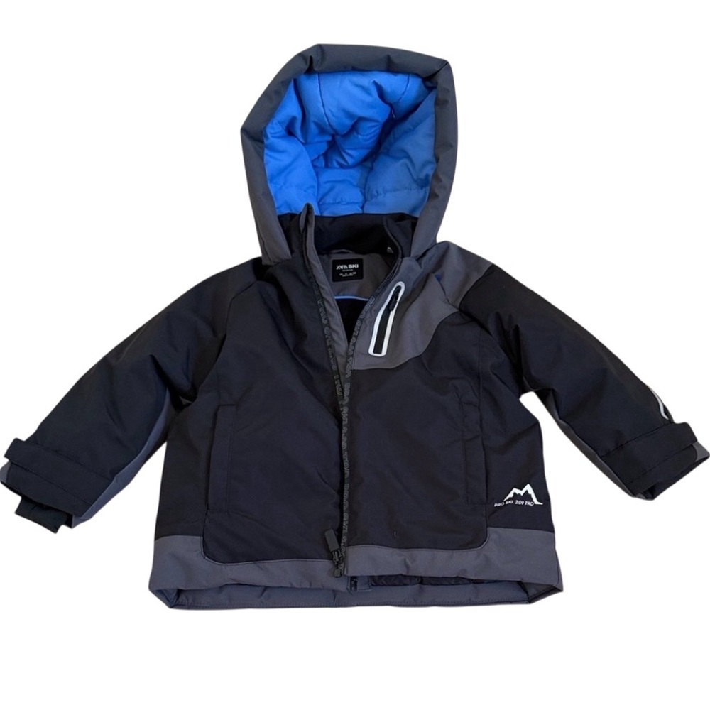 Zara Ski Hooded Black Ski Jacket
